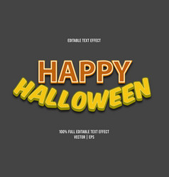 Happy Halloween Editable Text Effect Orange