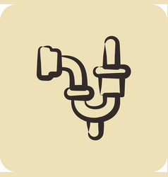 Icon Plumbing Suitable For Building Symbol Hand