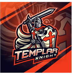 Knights Templar Esport Mascot Logo Design