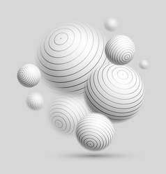 Light And Soft 3d Defocused Spheres Abstract