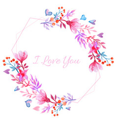 Pink Watercolor Valentine Background