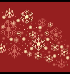 Snowflake Red Background