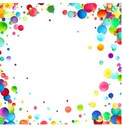 Colorful Bubble Border With White Center