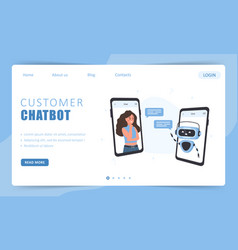 Customer Chatbot Concept Landing Page Template