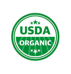 Usda Organic Shield Sign Symbol No Gmo