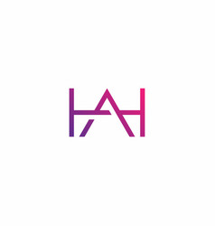 Ah Logo Ha Design Letter H