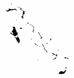 Bahamas Silhouette Map