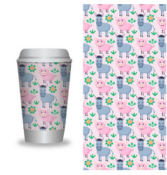 Coffee Cup With Patterns Template