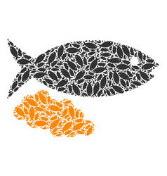 Fish Caviar Recursion Icon Composition Of Self