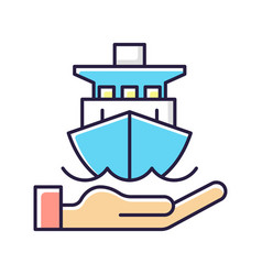 Marine Insurance Rgb Color Icon