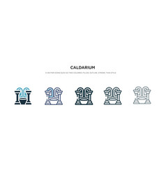 Caldarium Icon In Different Style Two Colored