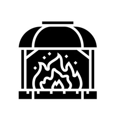 Fire Blacksmith Glyph Icon