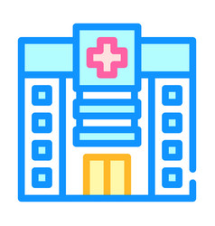 Hospital Building Color Icon