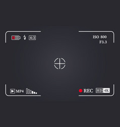Camera Viewfinder Frame Video Or Photo Focus