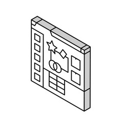 Mood Board Interior Designer Isometric Icon