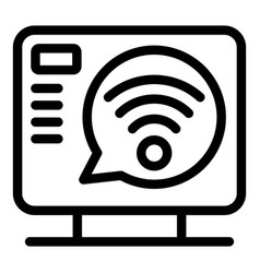 Wifi Smart Icon Outline Home Tv