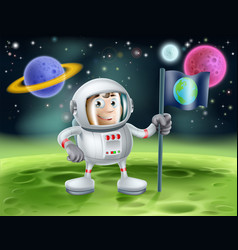 Astronaut Outer Space Cartoon