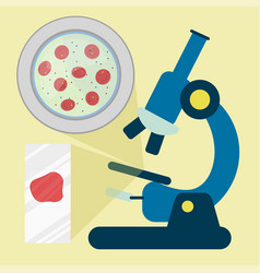 Blood Sample Under Microscope