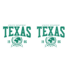 Texas T-shirt Design With World Globe