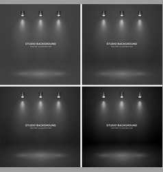 Empty Black Studio Abstract Backgrounds With