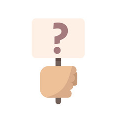 Question Request Icon Flat File Screen