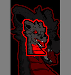 Wild Dragon Mascot Logo