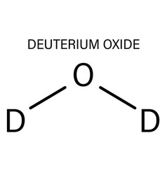 Deuterium Oxide Molecule Skeletal Formula