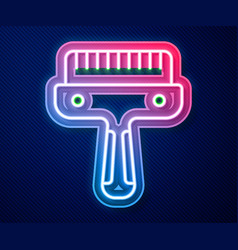 Glowing Neon Line Hair Brush For Dog And Cat Icon