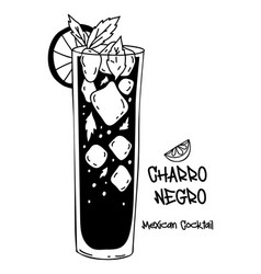 Mexican Cocktail Charro Negro Latin American Drink