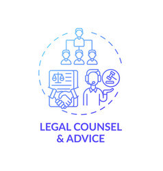 Legal Counsel And Advice Concept Icon