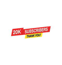 20k Subscribers Thank You Transparent