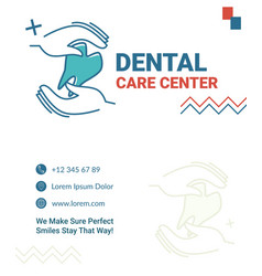 Dental Care Center Contact Information On Card