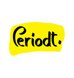 Periodt Gen Z Slang Word Typography