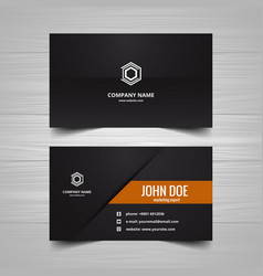 Black Business Card Design