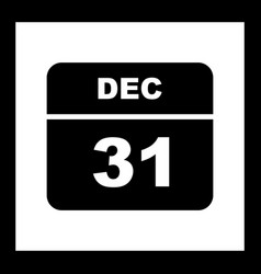 December 31st Date On A Single Day Calendar