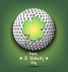 Happy St Patricks Day And Golf Ball