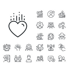 Heart Line Icon Love Emotion Sign Specialist