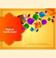 Makar Sankranti Festival Colorful Kites