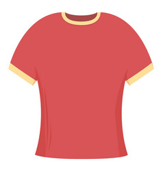 Red Tshirt Icon Cartoon Sport Back