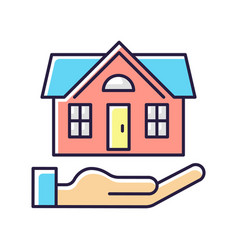 Home Insurance Rgb Color Icon