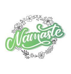 Namaste Lettering Indian Greeting Hello In Hindi