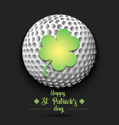 Happy St Patricks Day And Golf Ball