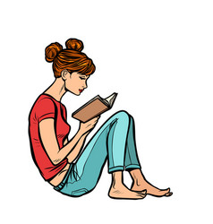 Teen Girl Reading A Book