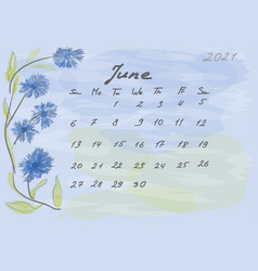 Botanical Calendar 2021 Jun