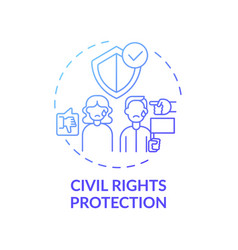 Civil Rights Protection Concept Icon