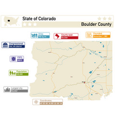 Detailed Infographic And Map Of Boulder County