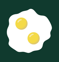 Cartoon Egg Isolated On Green