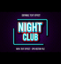 Night Text Effect Neon Style