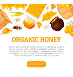 Organic Sweet Honey Product Banner Design