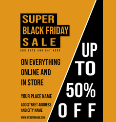 Black Friday Big Sale Poster Flyer Design